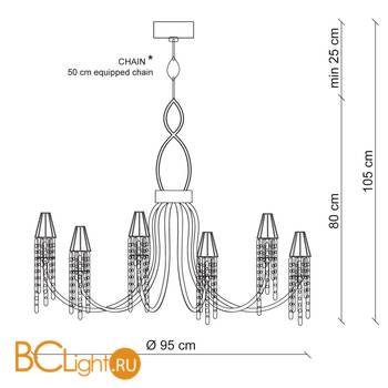 Люстра Patrizia Garganti Moulin Rouge PG309 - Схема